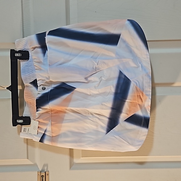 CALIA WOMEN'S 16" BIRDIE SKORT: SEDIMENT STRIPE ARDOSIA PRINT: NEW WITH TAGS: XS - Picture 6 of 7